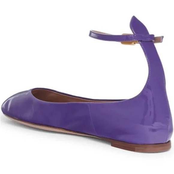 Valentino Purple Patent Leather Flats - Picture 2 of 8